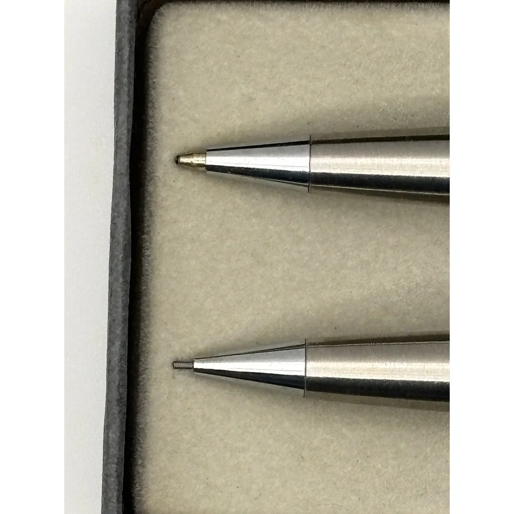 Garland Stainless Steel Pen‎ & Pencil Set w/ Heirloom Guarantee + Box USA Made